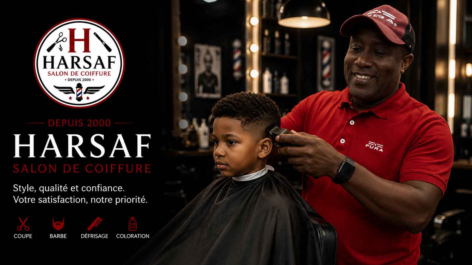 HARSAF Salon de Coiffure — coupe enfant